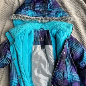 Winter Jacket girls zeroxposur size L 14 jacket with Attached Hood and